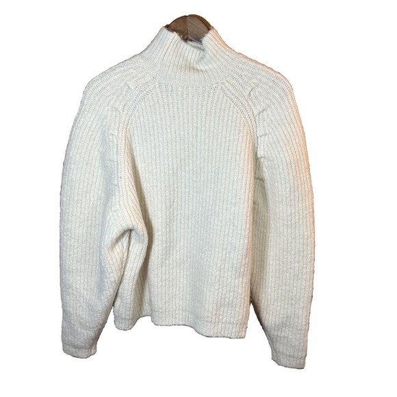 ASOS Sweaters - asos Mock Neck Ballon Sleeve‎ Wool Blend Oversized Chunky Knit Sweater